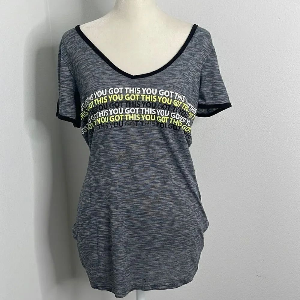 EVCR V-neck T-shirt. Size XL. You got this. #motivation.